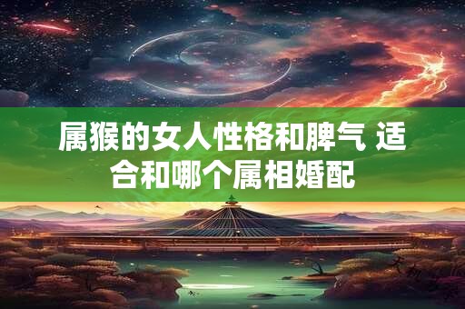 属猴的女人性格和脾气 适合和哪个属相婚配