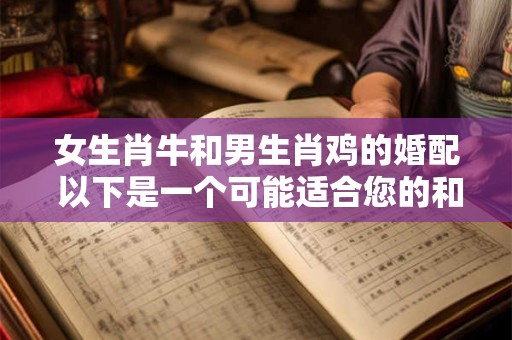 女生肖牛和男生肖鸡的婚配 以下是一个可能适合您的和