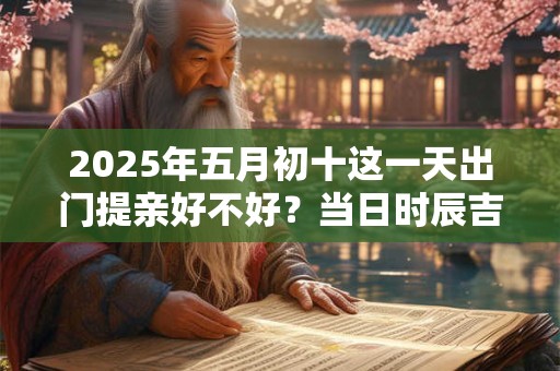 2025年五月初十这一天出门提亲好不好？当日时辰吉凶