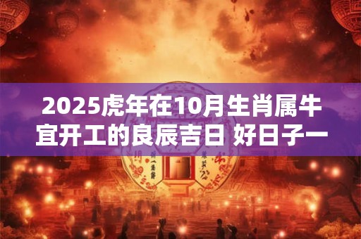 2025虎年在10月生肖属牛宜开工的良辰吉日 好日子一览表