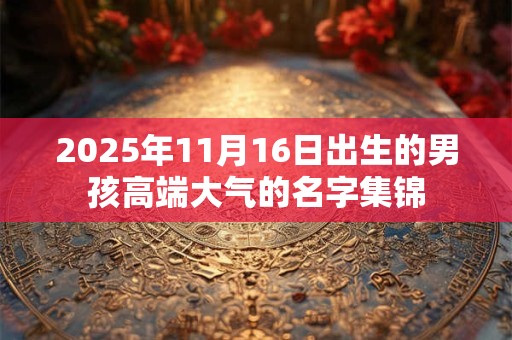 详细阅读:2025年11月16日出生的男孩高端大气的名字集锦 2025年11月16日出生的男孩高端大气的名字集锦