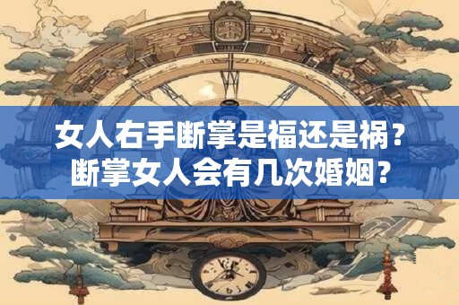 女人右手断掌是福还是祸？断掌女人会有几次婚姻？