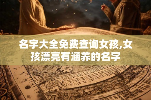 名字大全免费查询女孩,女孩漂亮有涵养的名字