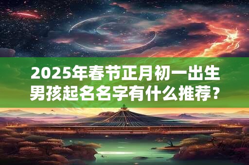 2025年春节正月初一出生男孩起名名字有什么推荐? 2025年春节正月初一出生男孩起名名字有什么推荐?