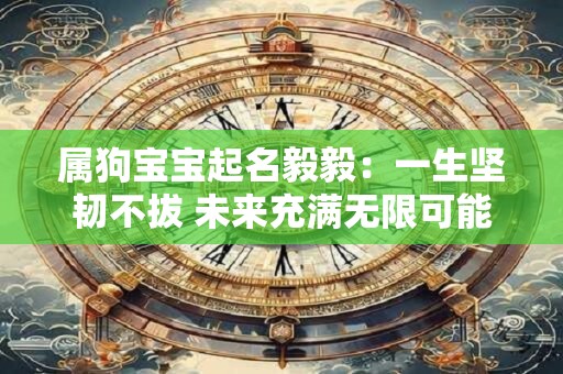 属狗宝宝起名毅毅：一生坚韧不拔 未来充满无限可能