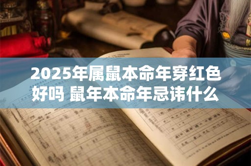 2025年属鼠本命年穿红色好吗 鼠年本命年忌讳什么颜色