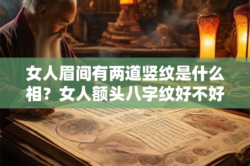 女人眉间有两道竖纹是什么相？女人额头八字纹好不好？