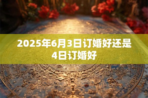 2025年6月3日订婚好还是4日订婚好