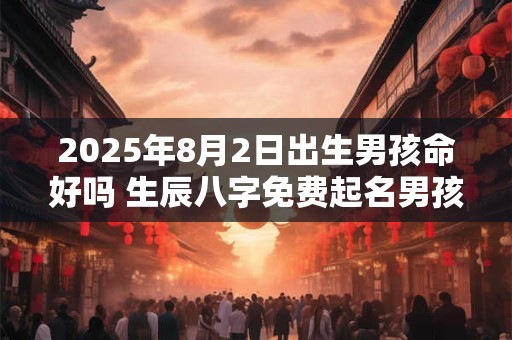 2025年8月2日出生男孩命好吗 生辰八字免费起名男孩