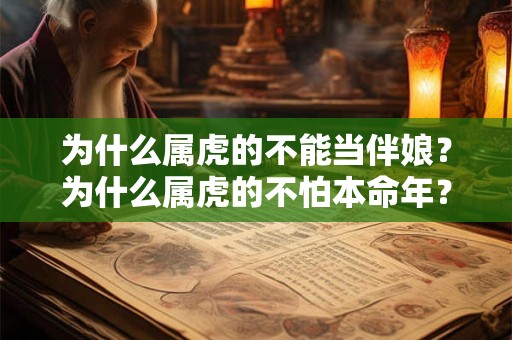 为什么属虎的不能当伴娘？为什么属虎的不怕本命年？