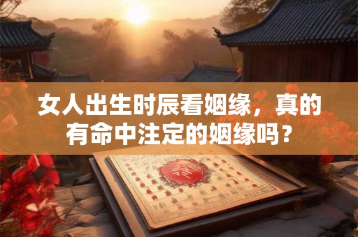 女人出生时辰看姻缘，真的有命中注定的姻缘吗？