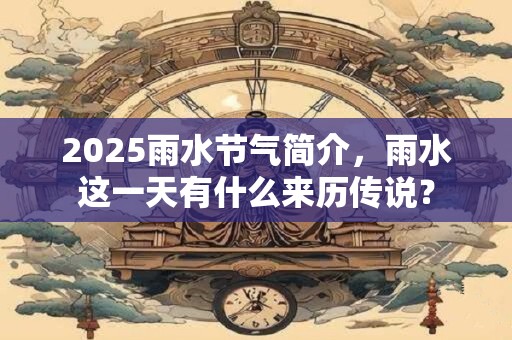 2025雨水节气简介，雨水这一天有什么来历传说？