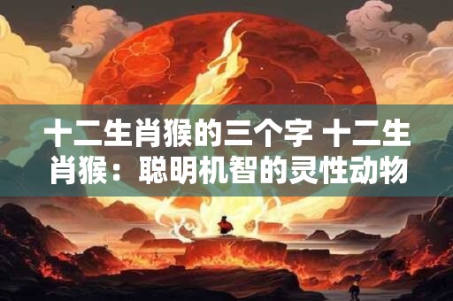 十二生肖猴的三个字 十二生肖猴：聪明机智的灵性动物