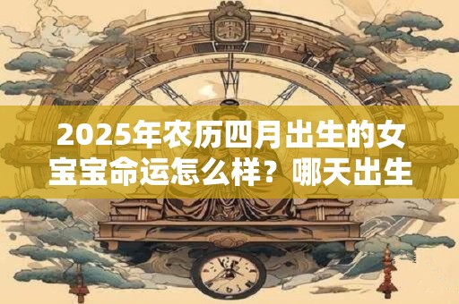 2025年农历四月出生的女宝宝命运怎么样？哪天出生最好？