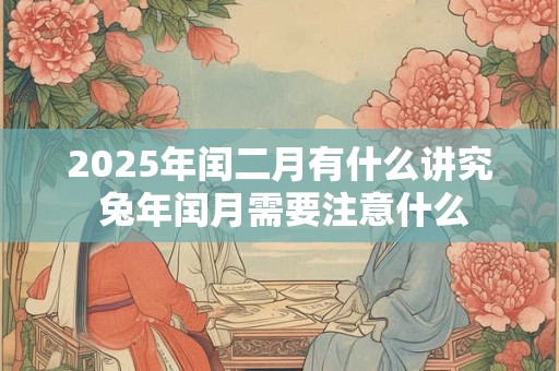 2025年闰二月有什么讲究 兔年闰月需要注意什么