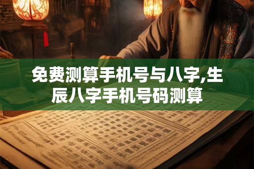 免费测算手机号与八字,生辰八字手机号码测算