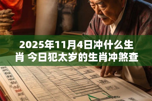 2025年11月4日冲什么生肖 今日犯太岁的生肖冲煞查询：