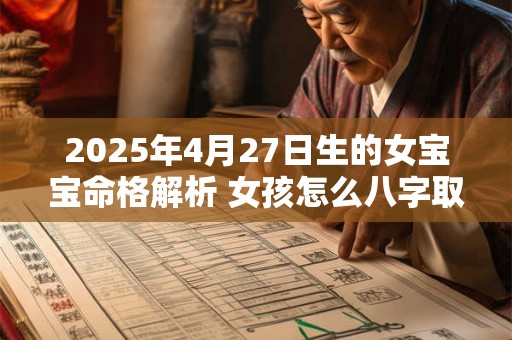 2025年4月27日生的女宝宝命格解析 女孩怎么八字取名