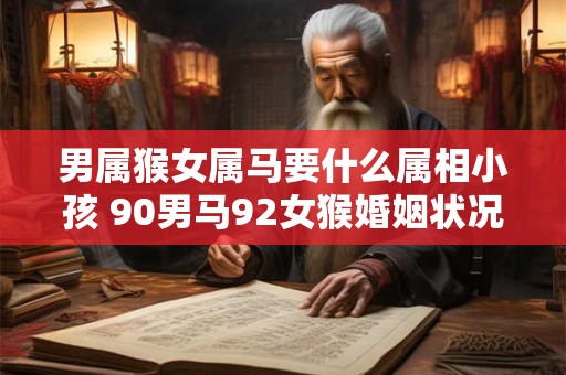 男属猴女属马要什么属相小孩 90男马92女猴婚姻状况