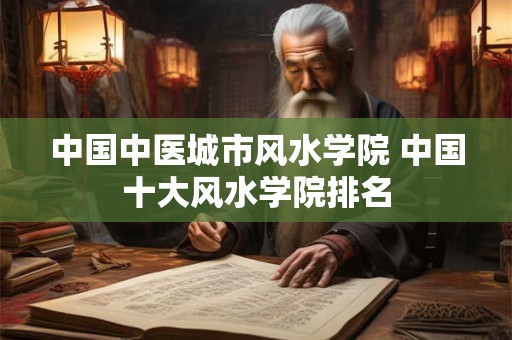 中国中医城市风水学院 中国十大风水学院排名