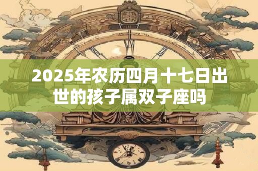 2025年农历四月十七日出世的孩子属双子座吗