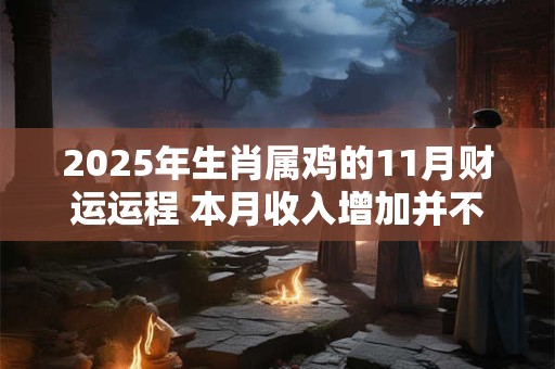 2025年生肖属鸡的11月财运运程 本月收入增加并不明显