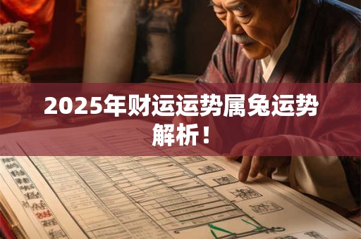 2025年财运运势属兔运势解析！