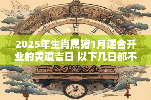2025年生肖属猪1月适合开业的黄道吉日 以下几日都不错