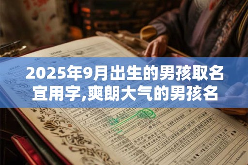 2025年9月出生的男孩取名宜用字,爽朗大气的男孩名字