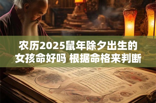 农历2025鼠年除夕出生的女孩命好吗 根据命格来判断是很好的