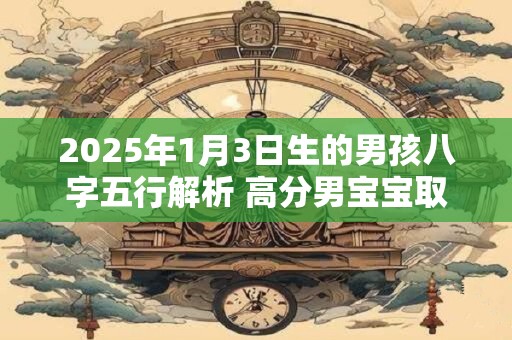 2025年1月3日生的男孩八字五行解析 高分男宝宝取名字