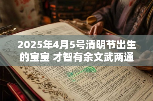 2026年4月5号清明节出生的宝宝 才智有余文武两通 2026年4月5号清明节出生的宝宝 才智有余文武两通