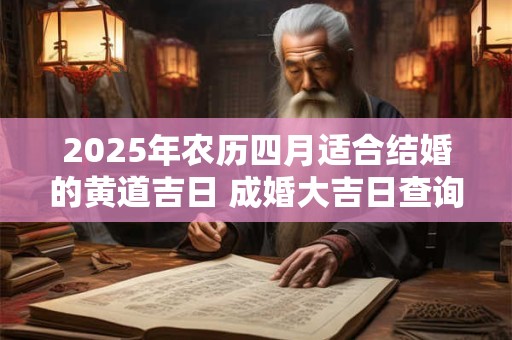 2025年农历四月适合结婚的黄道吉日 成婚大吉日查询