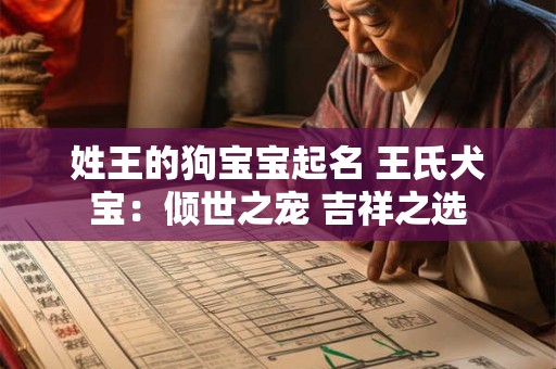 姓王的狗宝宝起名 王氏犬宝：倾世之宠 吉祥之选