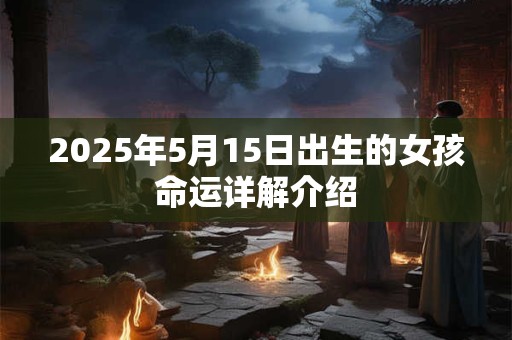 2025年5月15日出生的女孩命运详解介绍