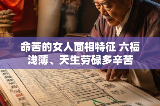 命苦的女人面相特征 六福浅薄、天生劳碌多辛苦
