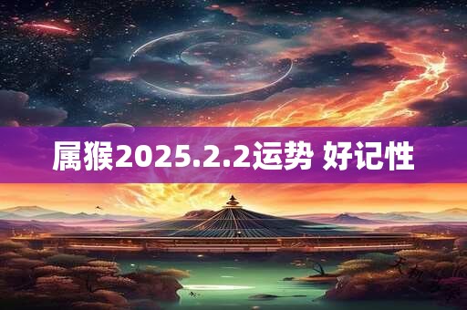 属猴2025.2.2运势 好记性