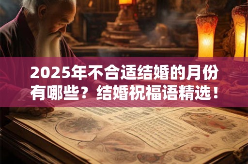 2025年不合适结婚的月份有哪些？结婚祝福语精选！
