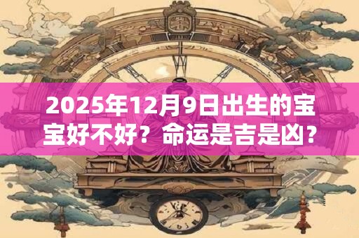 2025年12月9日出生的宝宝好不好？命运是吉是凶？