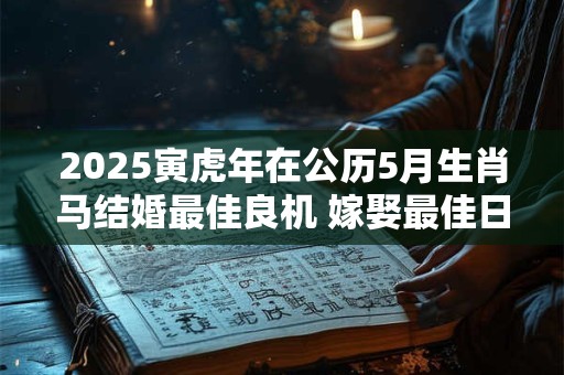 2025寅虎年在公历5月生肖马结婚最佳良机 嫁娶最佳日子