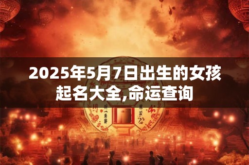 2025年5月7日出生的女孩起名大全,命运查询