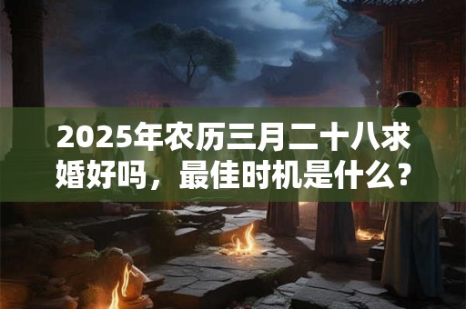 2025年农历三月二十八求婚好吗，最佳时机是什么？