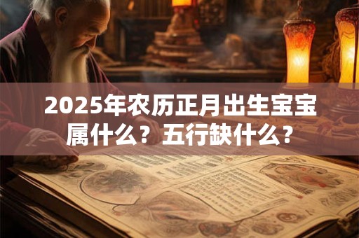 2025年农历正月出生宝宝属什么？五行缺什么？