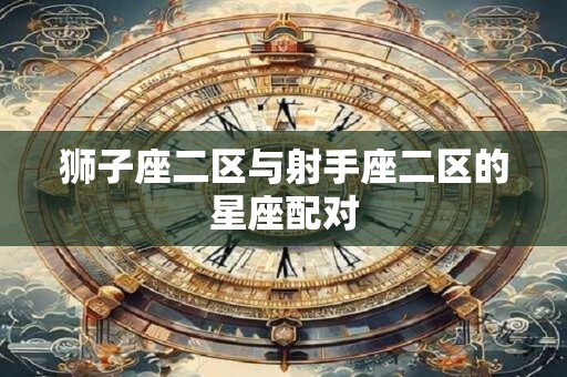 狮子座二区与射手座二区的星座配对