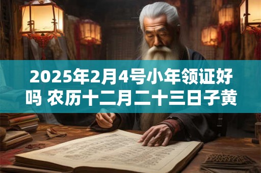 2025年2月4号小年领证好吗 农历十二月二十三日子黄历
