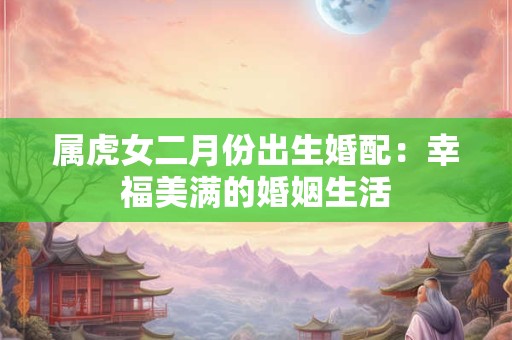 属虎女二月份出生婚配：幸福美满的婚姻生活