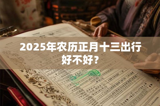 2025年农历正月十三出行好不好？