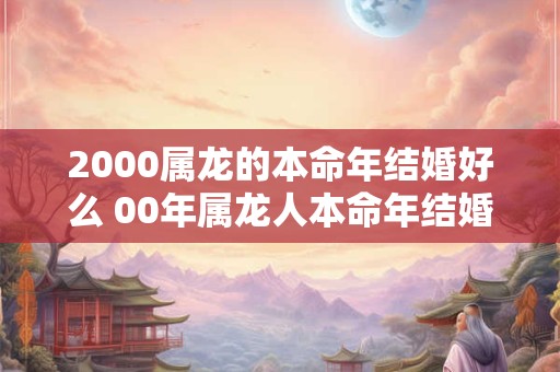 2000属龙的本命年结婚好么 00年属龙人本命年结婚注意事项