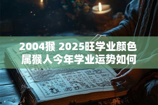 2004猴 2025旺学业颜色 属猴人今年学业运势如何