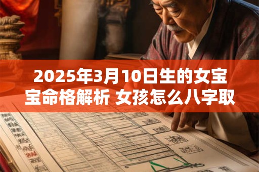2025年3月10日生的女宝宝命格解析 女孩怎么八字取名